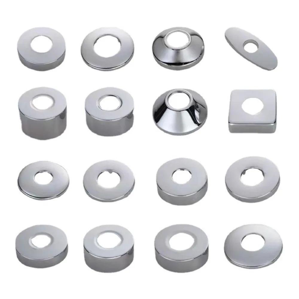 Stainless Steel Water Pipe Connector Shower Faucet Decorative Cover Wall Angle Valve Panel for Kitchen Bathroom Tap Accessories