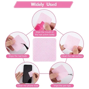 FLINT-freie Nagellackentferner aus Baumwoll-Toalhetes, UV-Gel-Tipps, Reiniger, Papierkissen, Nägelkunstreinigung, Manikürewerkzeuge, 600pcs 10 Hauptverkaufskassen für Maniküre - №3