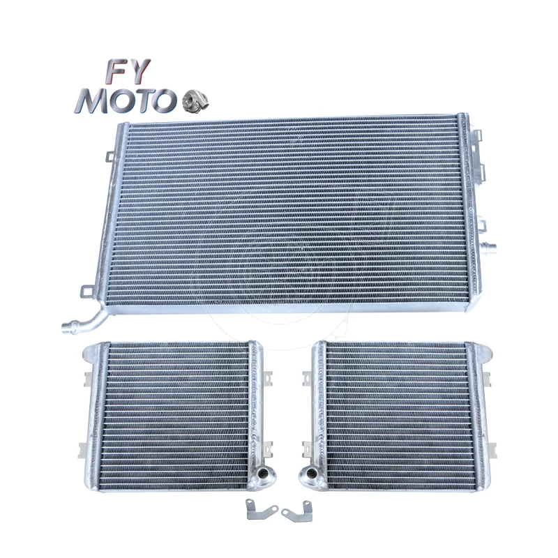Per Benz C63 (S) Kit radiatore AMG Tubo e alette Argento