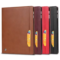 For iPad Pro 11 / Air 11 2024 / Air 4 5 Case ELVEV Shockproof Business Flip Leather Book Stand Tablet Cover with Cards Slot
