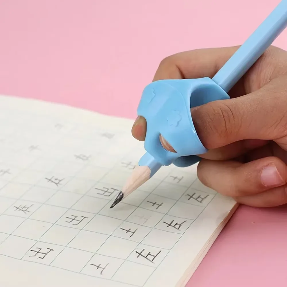 1PCSThree Finger Pencil Set Silicone Writing Gripper for Primary School Students to Correct Writing Posture - view 3
