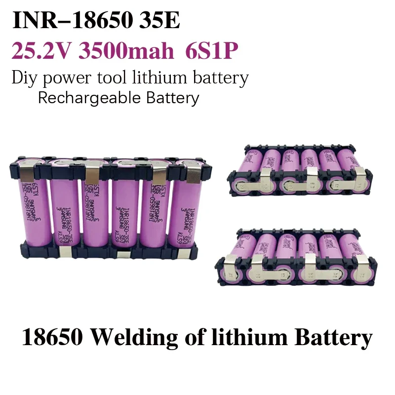 2S1P 3S2P 4S1P~5S2P 6S1P 18650 battery pack customization INR 18650 battery pack welding 3500mAh battery pack 7.4V to 25.2V