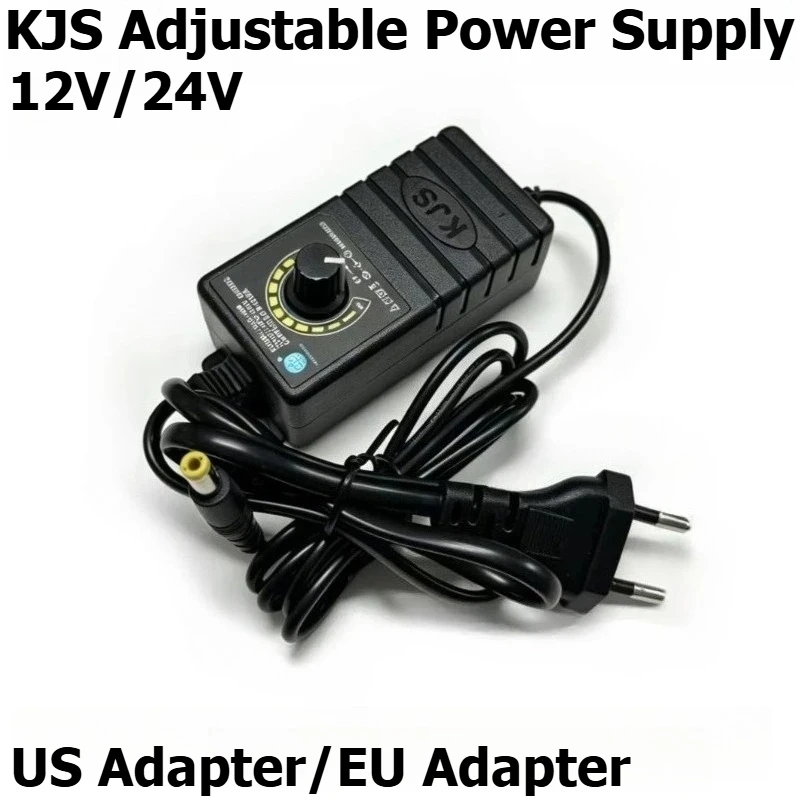 KJS-120912V/2A Adjustable Power Supply, Suitable for LCD Monitors, Mini Motors, and TV Boxes.