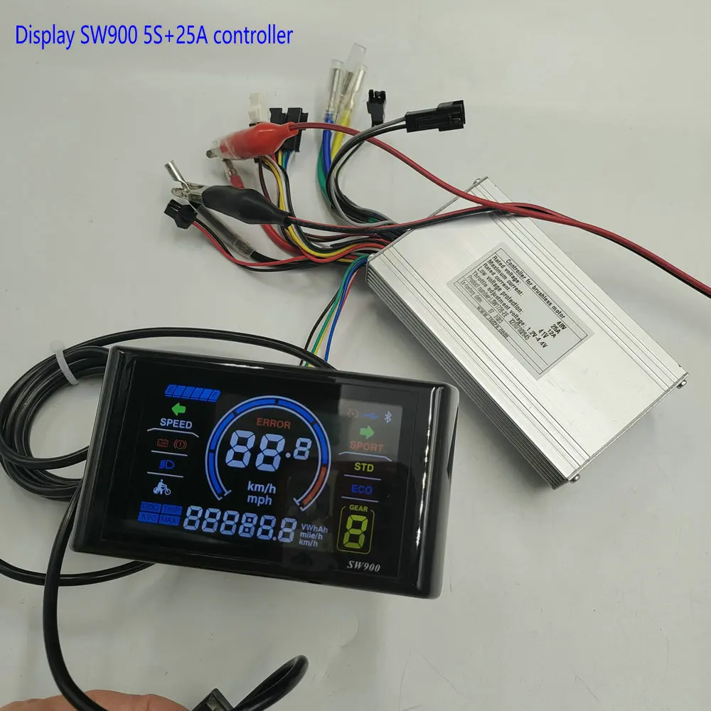 LCD Display SW900+LISHUI Controller 25A FOR Electric Bicycle with Torque Sensor T9/T13/T15/T17 BICYCLE Accessories DIY PART