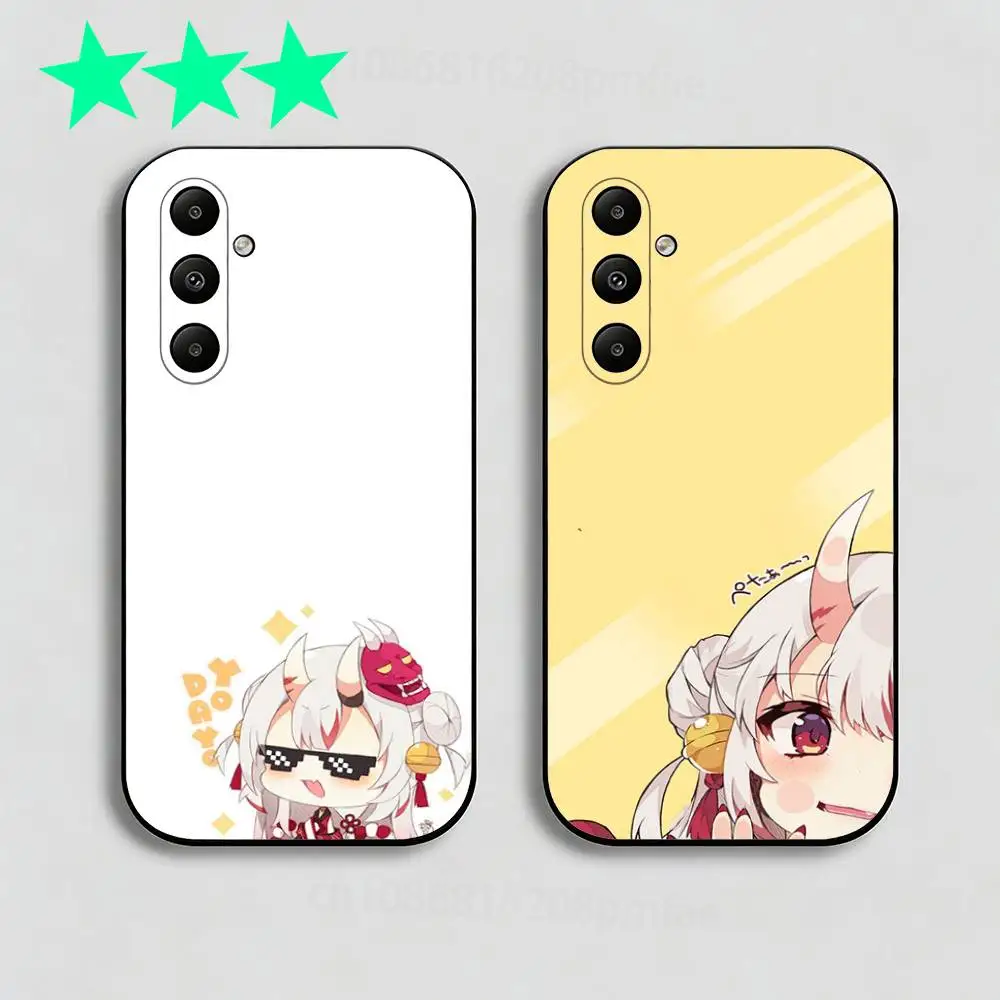 

Cute N-Nakiri A-Ayame Phone Case For Samsung GalaxyA73,23,53,33,24,72,22,52,32,54,A34 Soft Black Shell