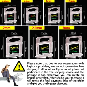 نظام تسوية بلاط السيراميك ، مقاطع ، مجموعة أحزمة الفواصل لجدار أرضية وضع البلاط ، أدوات البناء ، البناء ، 100-1500 قطعة أفضل 8 أدوات تسوية بلاط البورسلين للمبيعات - رقم 5