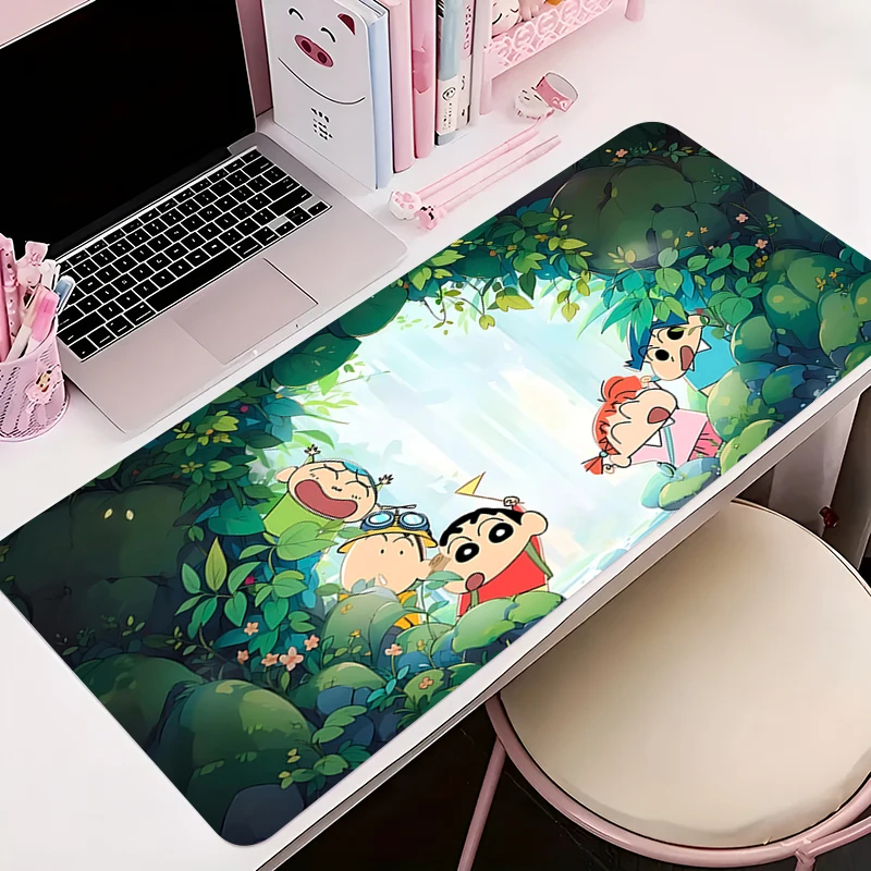 

Large Mouse Pad Cartoon Gamer Keyboard Pad Mousepad C-crayon S-shin-chan Computer Desk Mat Gaming Pad Mouse Mats For CS GO LOL