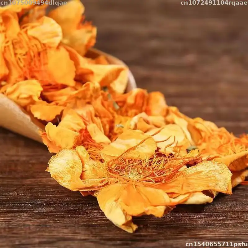 Top 100% Natural Golden Lotus Globeflower Dried Flower Nasturtium For Soap Wedding Candle Decorative Mix Flower Material Making