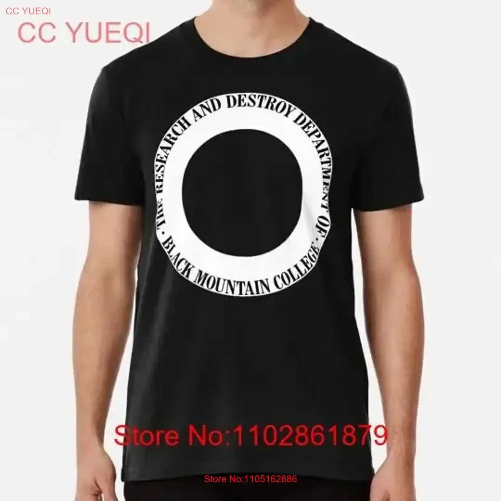 

Футболка Black Mountain Collage Research And Destroy Department S 5XL, сделанная в США, винтажная стираная повседневная мягкая удобная графика