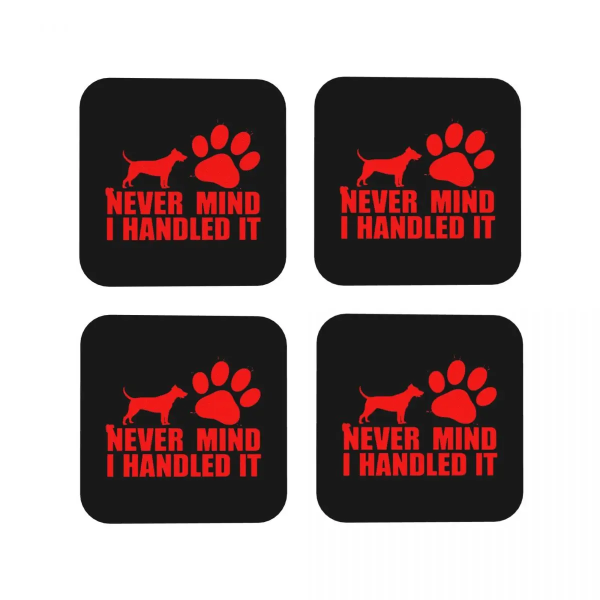 

Никогда не разумо, я управляю это кровавые подставки для Хэллоуина, кухонные салфетки, нескользящие изоляционные коврики для чашек, кофейные коврики, подушечки для домашней посуды