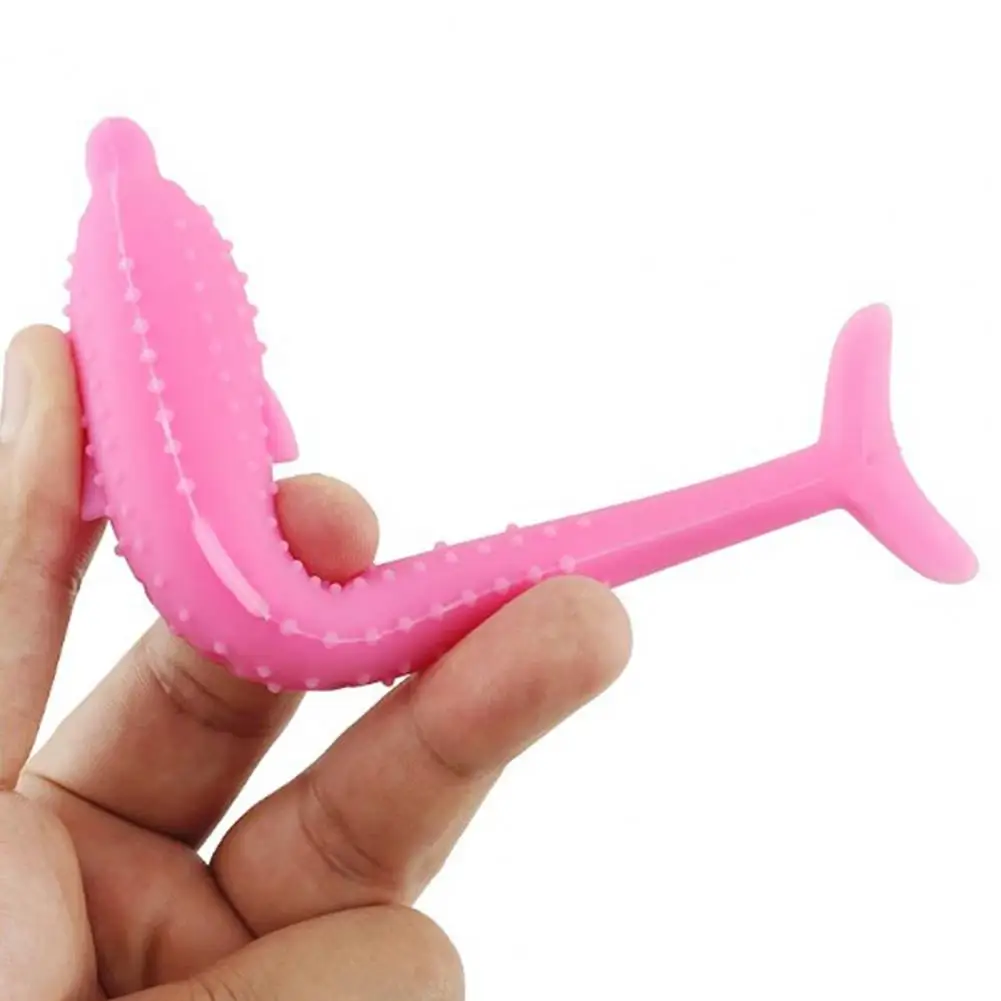 Easy to Clean Cat Toy Silicone Fish Cat Toy for Healthy Teeth Active Playtime Fillable with Catnip Chew Stick for Cats Teeth