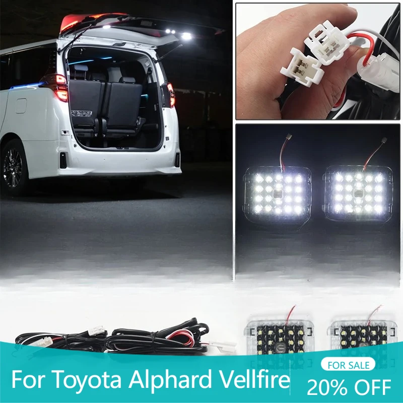 

Upgraded Accessories Trunk Tailgate Warning Light Door Reading Lamp For Toyota Alphard Vellfire 30 Series 2015-2023 2022 2021