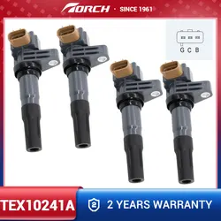 4PCS TORCH Ignition Coil TEX10241A Replace for FK0398 IB53705100 Fit with BYD F3 05-12 BYD L3 10-12 BYD G3 10-12 BYD F3-R 08-14