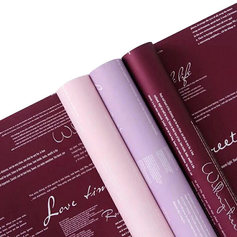 20 шт. оберточная бумага для цветов, водонепроницаемая бумага для флориста, поделки своими руками