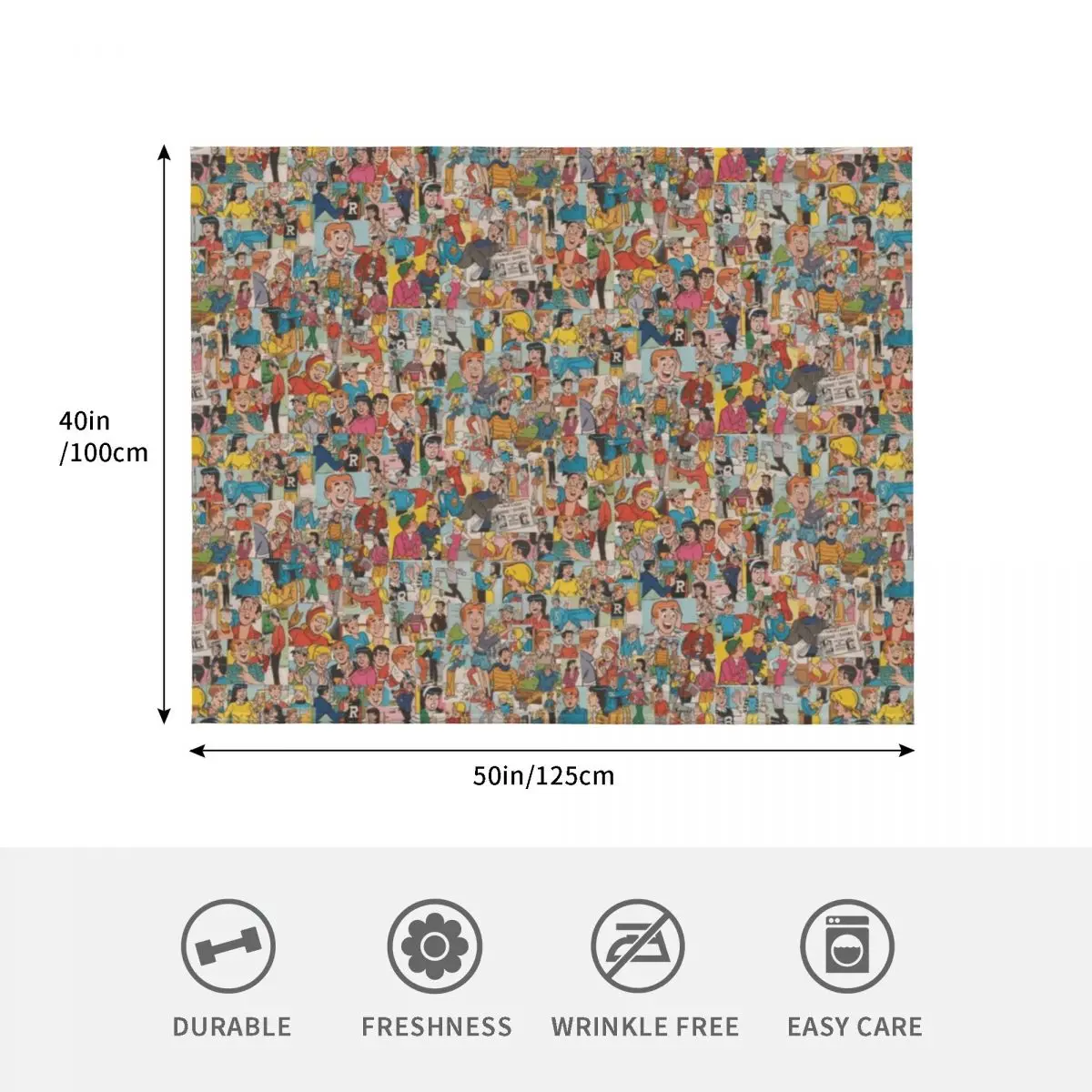 كولاج أرشي كوميكس # 2 رمي بطانية سرير أريكة للأريكة سرير رقيق أنعم البطانيات #4