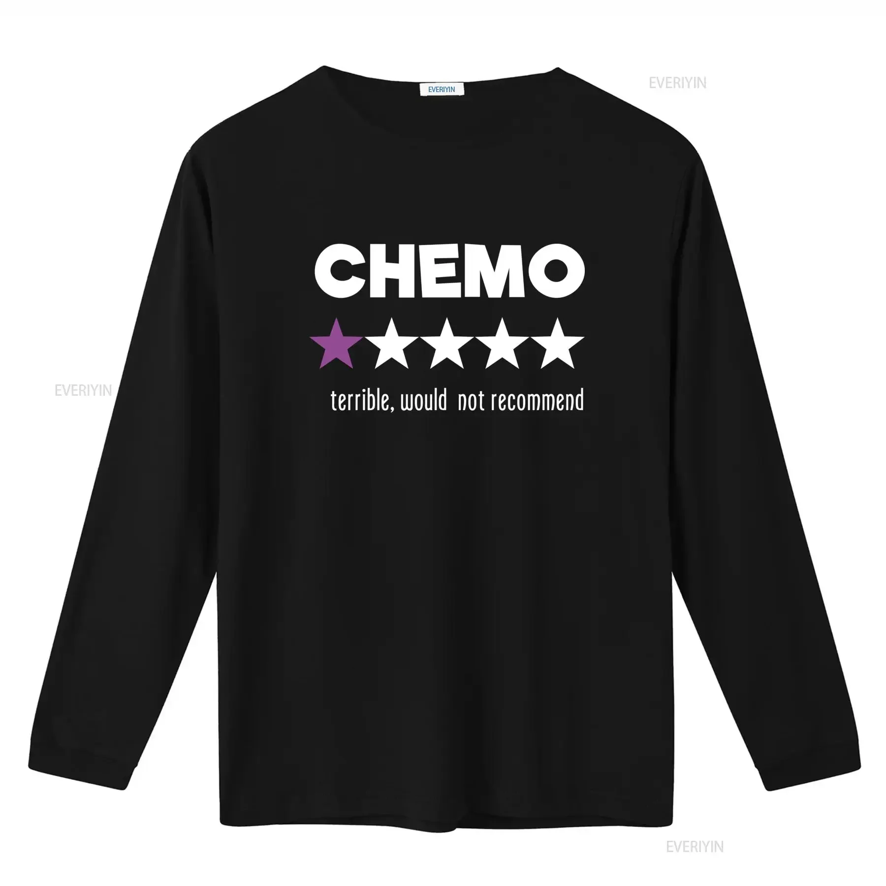 Funny Chemo T Shirt with Star Design for Cancer Survivors Sarcastic Chemotherapy Recommendation vintage Washed Versatile