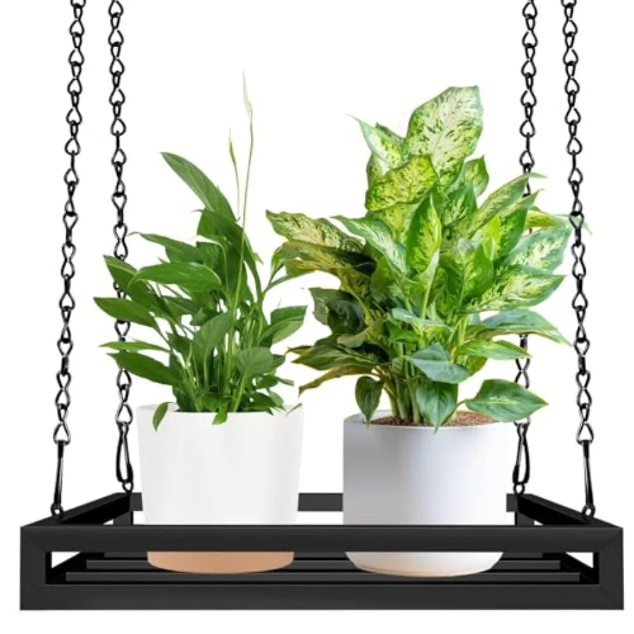 

Hanging Planter for Indoor Outdoor Plants 16'' Heavy Duty Metal Plant Hanger Indoor Large Hanging Plant Holder Plant Shelf for