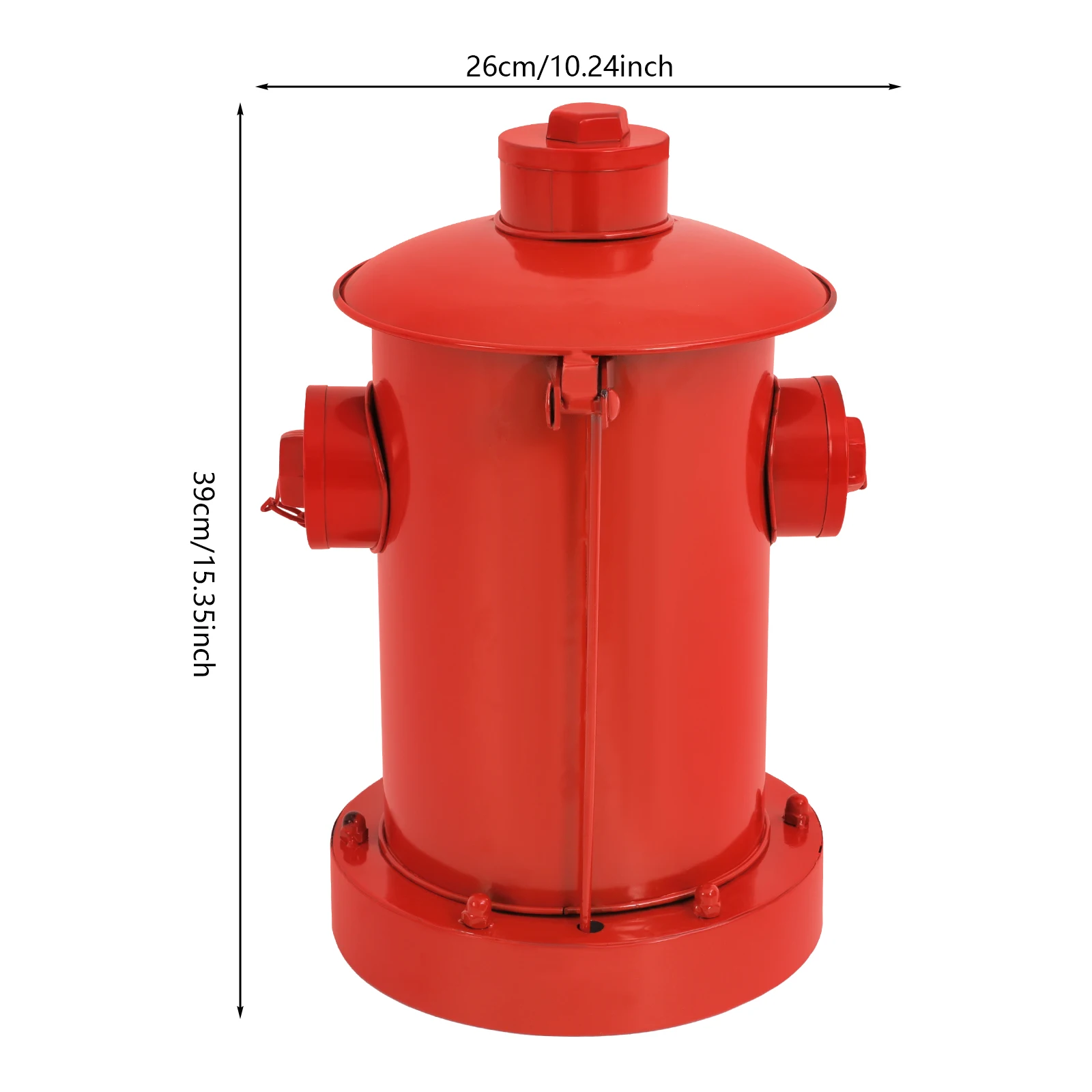 

NEW Fire Hydrant Trash Can, 2.5L/ 0.66Gal Retro Creative Garbage Pedal Design Waste Bin for Park Garden Kitchen Garbage