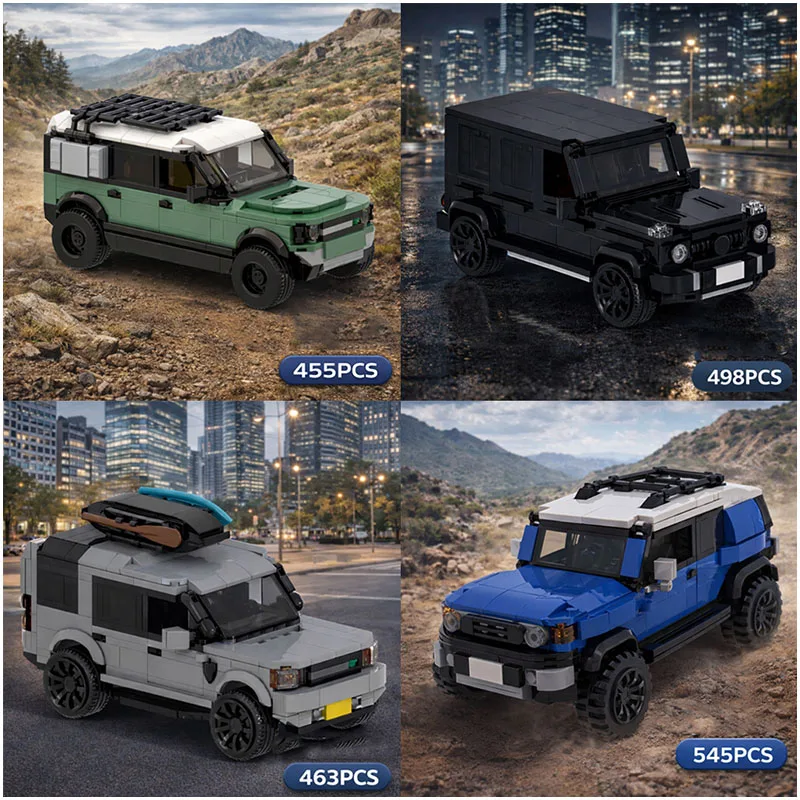 مجموعة MOC القوية للطرق الوعرة لنماذج السيارات - هدية مكعبات بناء تعليمية مبتكرة للأطفال