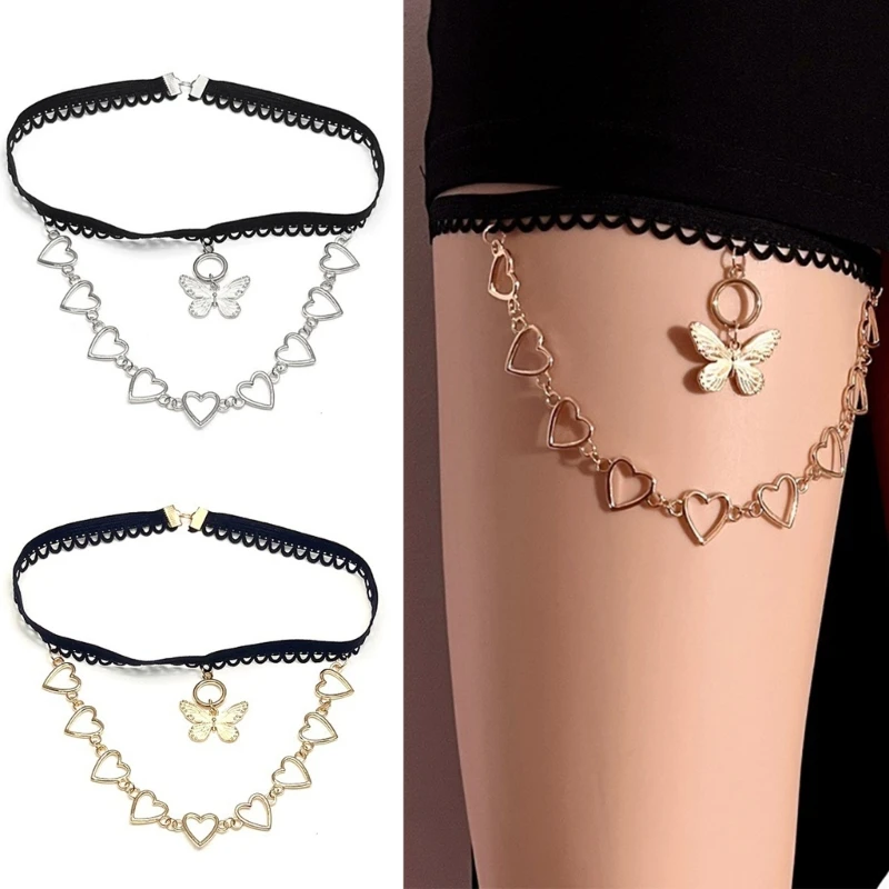 Thigh Chains for Women Elastic Leg Chain Boho Body Chains Beach Body Jewelry  Dropship