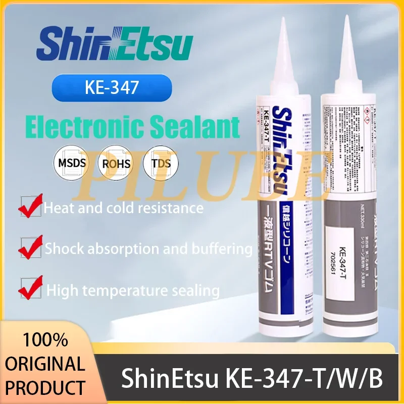 ShinEtsu KE-347-T/W/B Sealant 330ml KE 347 T W B KE347 Moistureproof Insulating Covering Glue Original Product