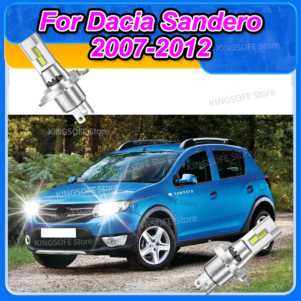 

Турбо светодиодные лампы для фар CANBUS Lights 50000LM Мини-лампа с 6000K для Dacia Sandero 2007 2008 2009 2010 2011 2012