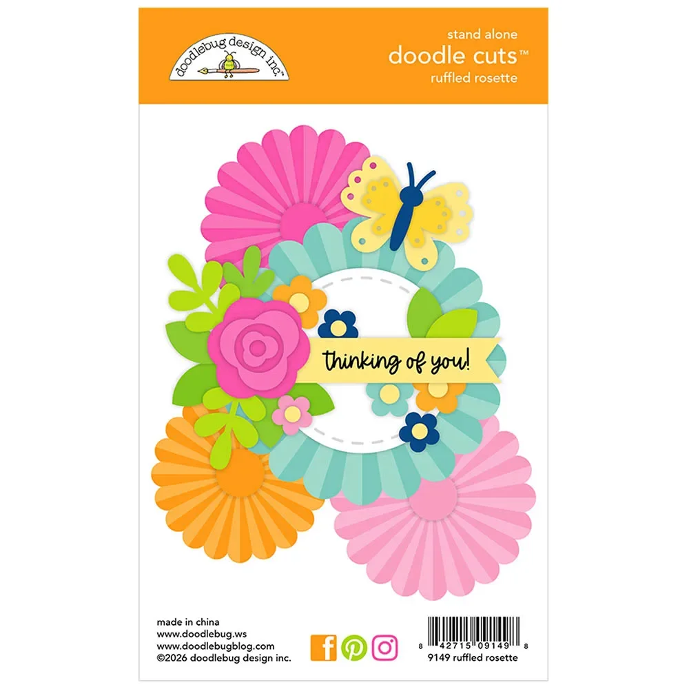 September 2026 New Make a Wish Ruffled Rosette Metal Cutting Dies Stamps for DIY Scrapbooking Greeting Cards Handmade Decoration