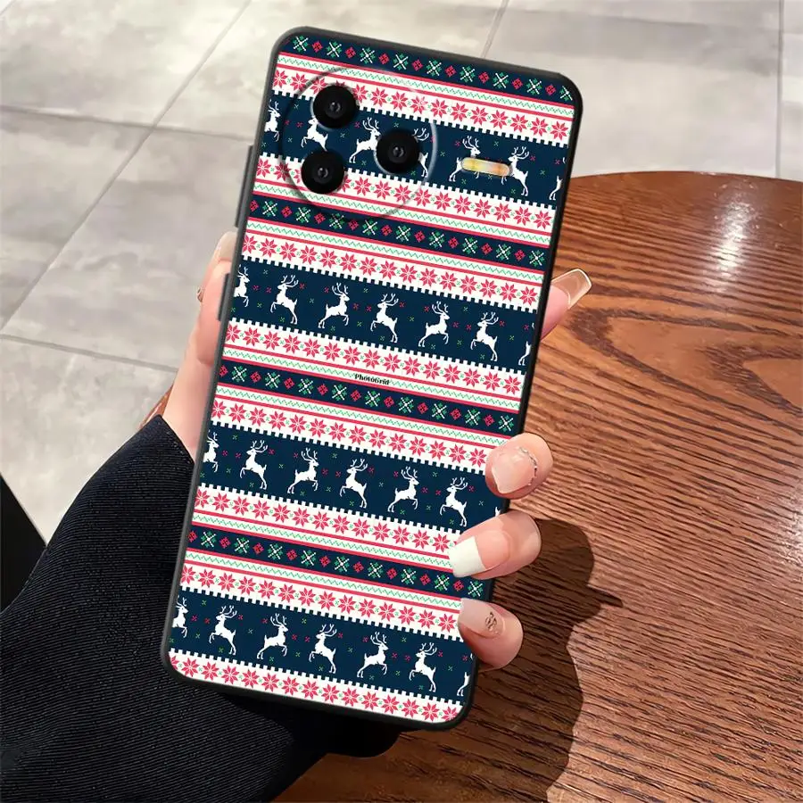 عيد الميلاد حالة ل Xiaomi Redmi 13C 9T 10 12 9A 9C 12C A5 A1 A2 زائد K60 K40 K50 الألعاب لينة عودة غطاء الهاتف