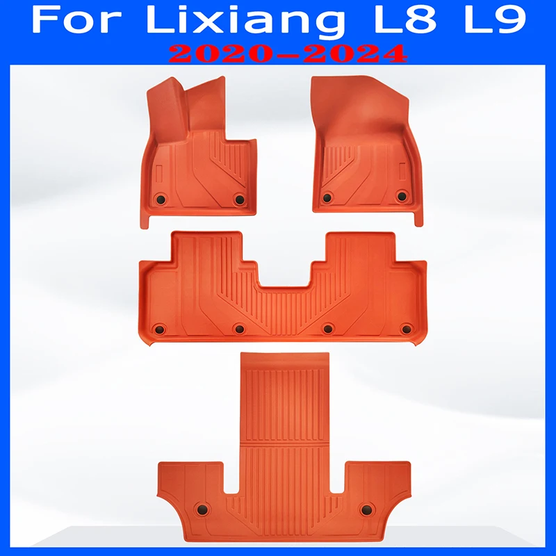 

for Lixiang L8 L9 2020 2021 2022 2023 2024 Floor Mats Waterproof Car Carpet Non-slip Foot Pad TPE Floor Liners Double Deck