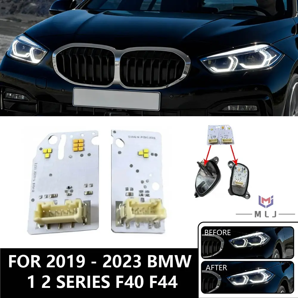 

white Angel Eyes DRL Boards Car Headlight DRL Light chips For BMW 1 Series F40 2 Series F44 2019-2023 LED Headlight