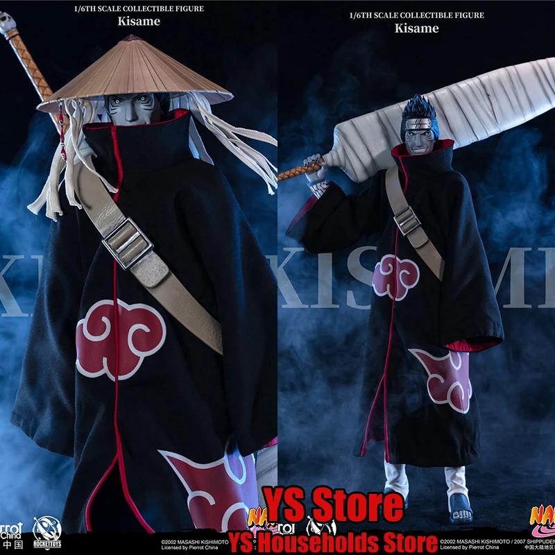 

RocketToys ROC-007 1/6 Collectible Anime Naruto Kisame Cloth Action Figuer Mini Print Long Robe Design 12" Full Set Soldier