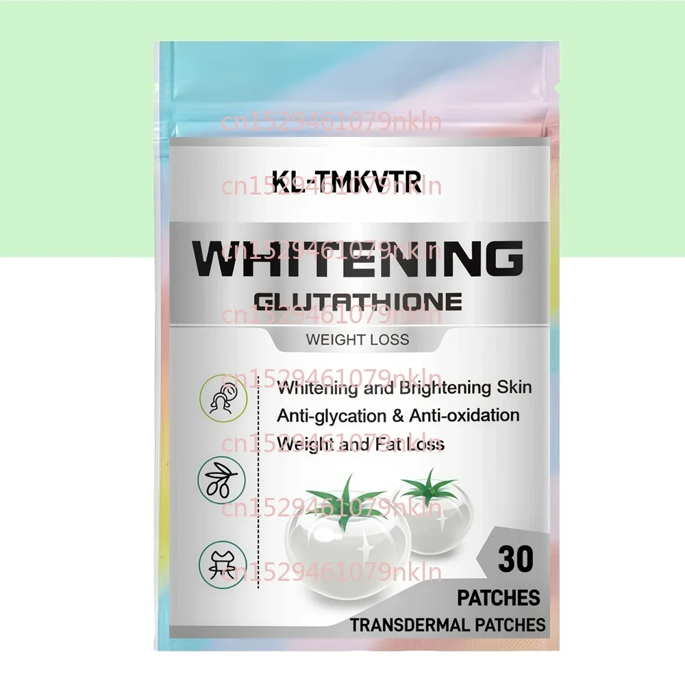 30 Plastrów L-Glutathione Transdermal z Białym Pomidorowym Ekstraktem - Wybielanie Skóry, Antyglikacyjne, Odchudzanie
