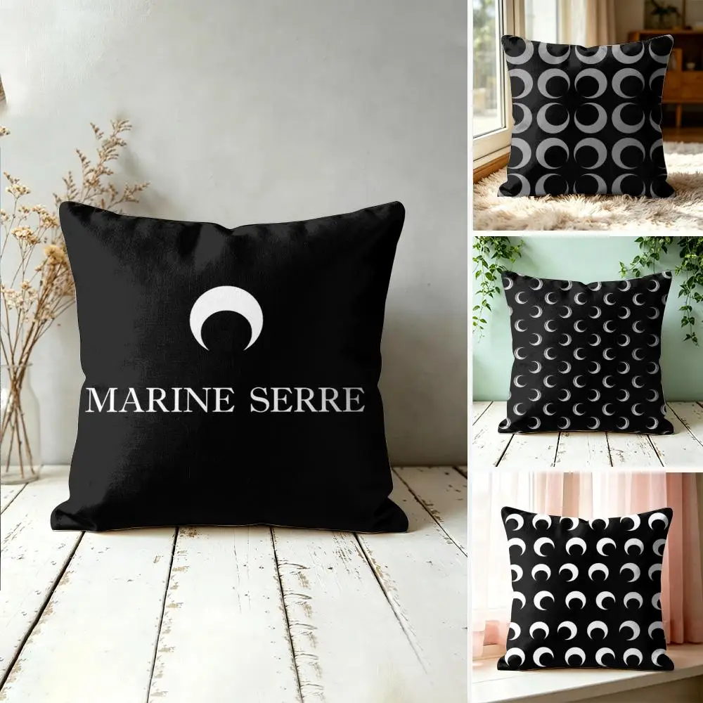 Luxury M-Marine Serre Cushion Cover Square Decorative Throw Pillow 40x40cm For Sofa Bedroom Living Room Home Decor