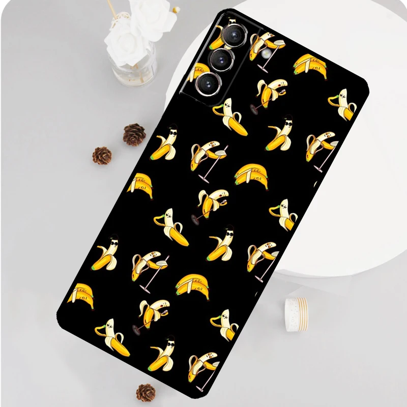 Memes Cartoon Funny Banana Phone Case For Samsung Galaxy S23 Ultra S21 S20 FE S9 S10 Plus Note 10 20 S22 Ultra Funda image 5