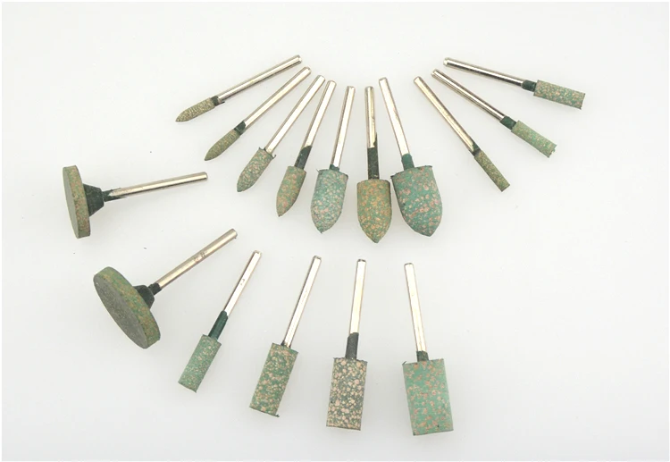 أدوات دوارة ملحقات رؤوس طحن مطاطية السمسم تلميع نقطة لدغ جلخ حجر عجلة سطح طحن