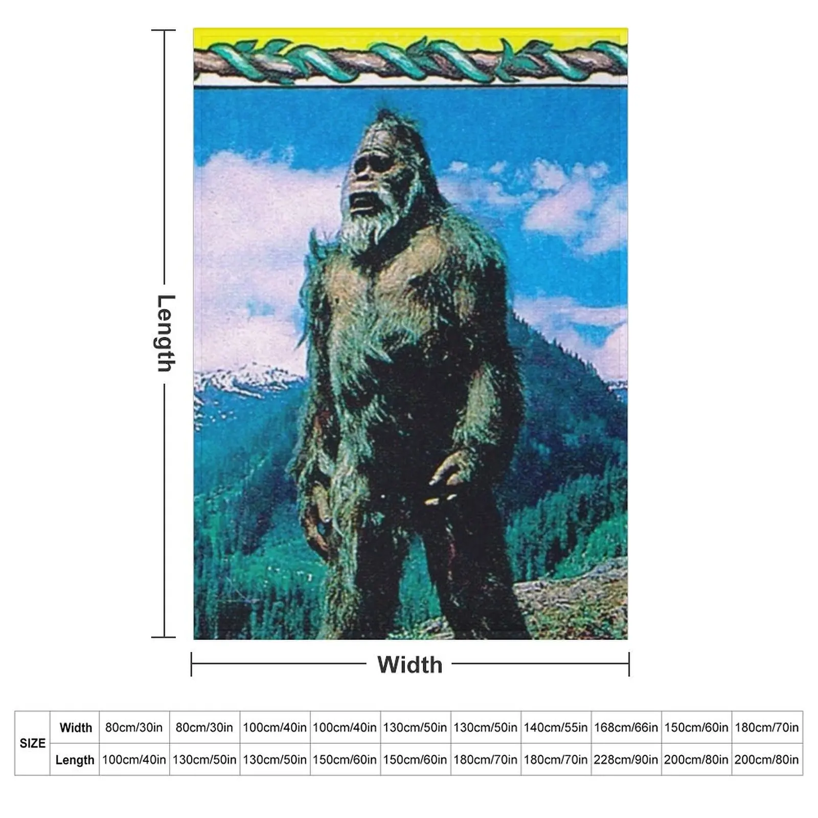 Call of the Wild - Harry and the Hendersons Throw Blanket Soft Big Personalized Gift Luxury Brand Blankets