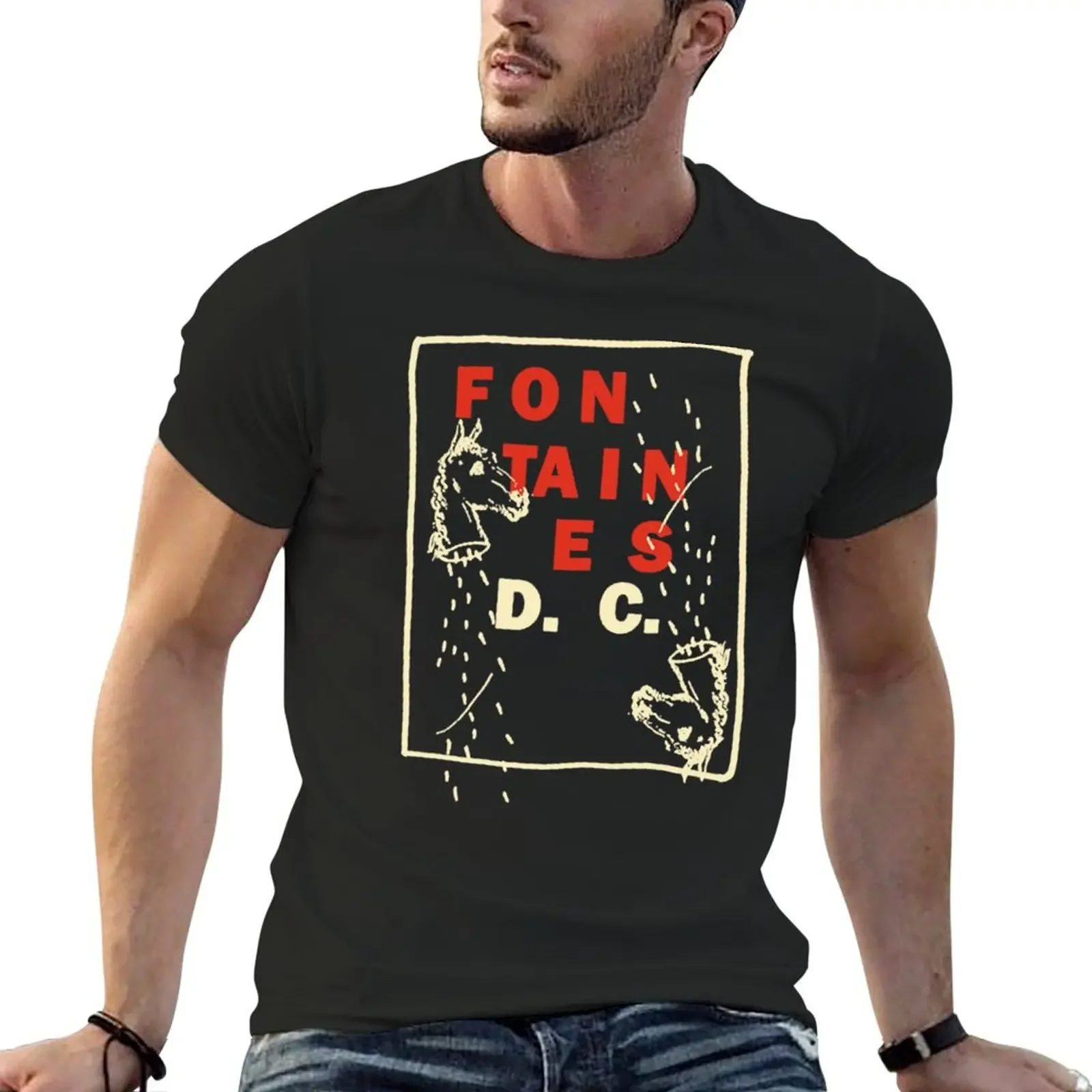 Onedos FONTAINES Show T-Shirt baggy shirts oversized men t shirt