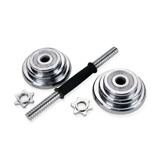 Eco-friendly Metal Unisex adjustable dumbbell polished dumbbell set