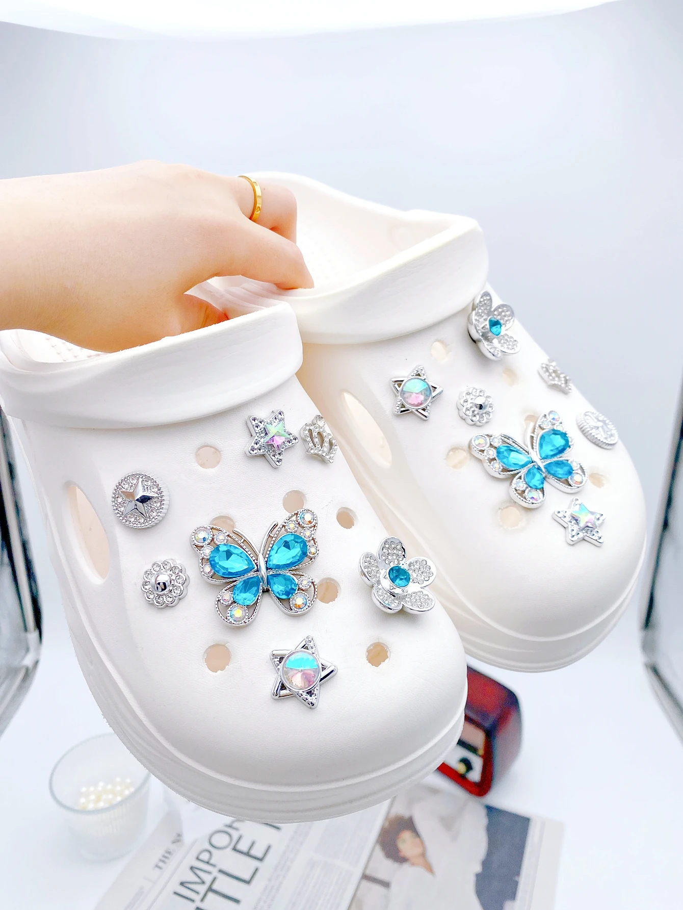 14-piece shoe decoration DIY casual shoe decoration - An interesting and versatile way to personalize your footwear