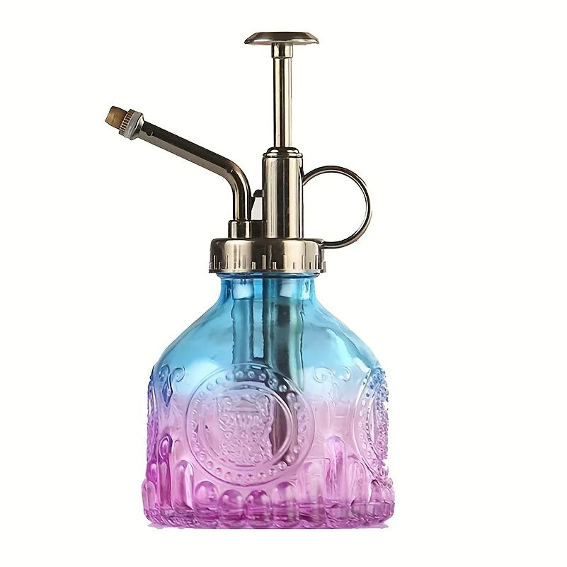 1pc Glas Bewässerung Spray Flasche, Vintage Bronze Kunststoff Top Pumpe Gießkanne Glas Spray Flasche Pflanze Mister, für Zimmer Pflanzen – Detail 7
