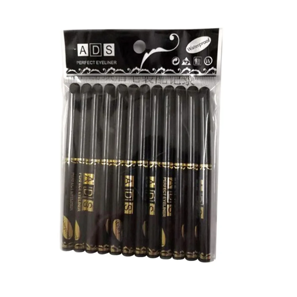 Crayons pour les yeux noirs imperméables, 3 pièces/ensemble, résistants aux taches, longue durée et adaptés aux débutants, maquillage pour les yeux Punk lisses à haute pigmentation