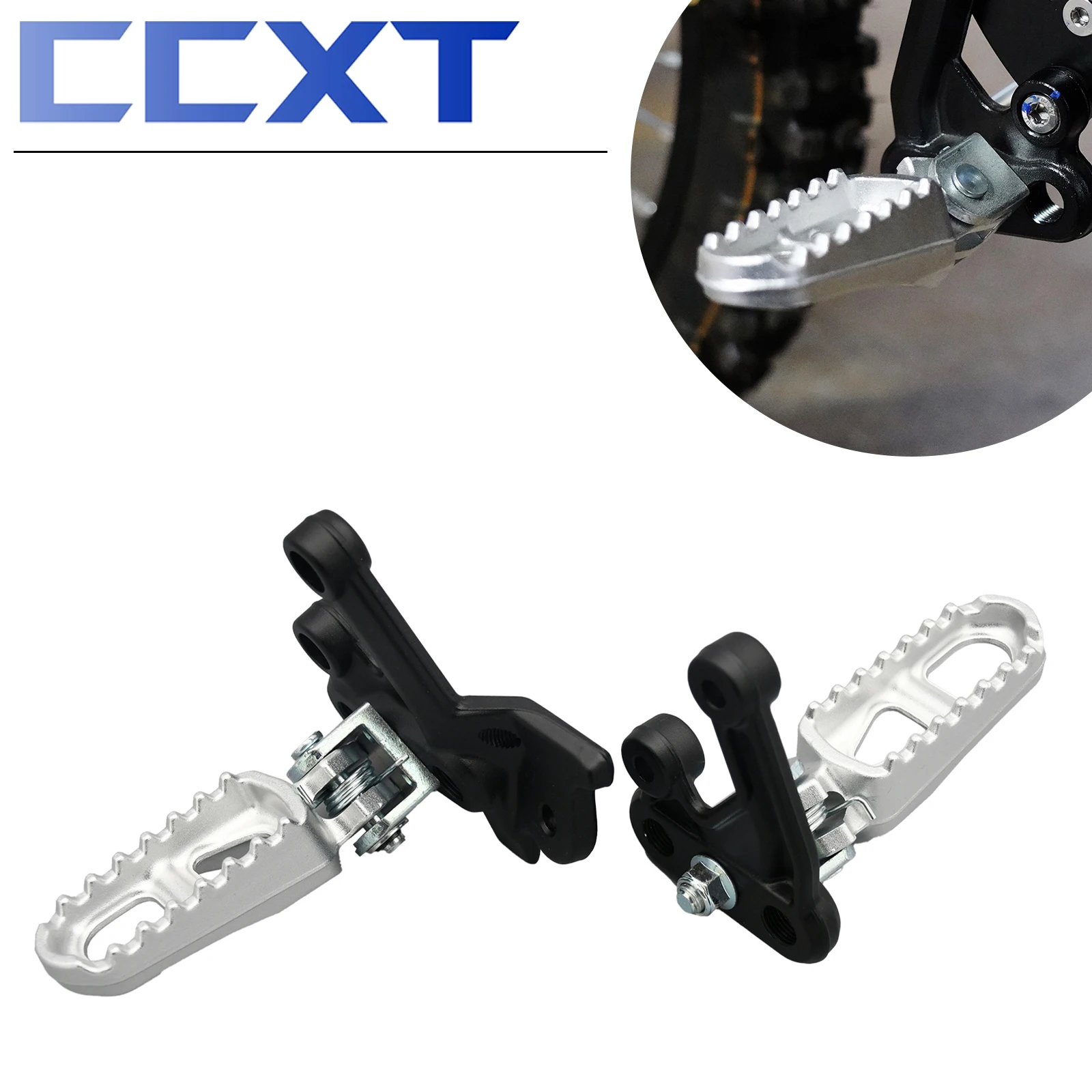 Motorcycle Rests Pedals Footpegs Foot Pegs Bracket For Sur-Ron Sur Ron Surron Light Bee S & Light Bee X Electric Motocross Bike