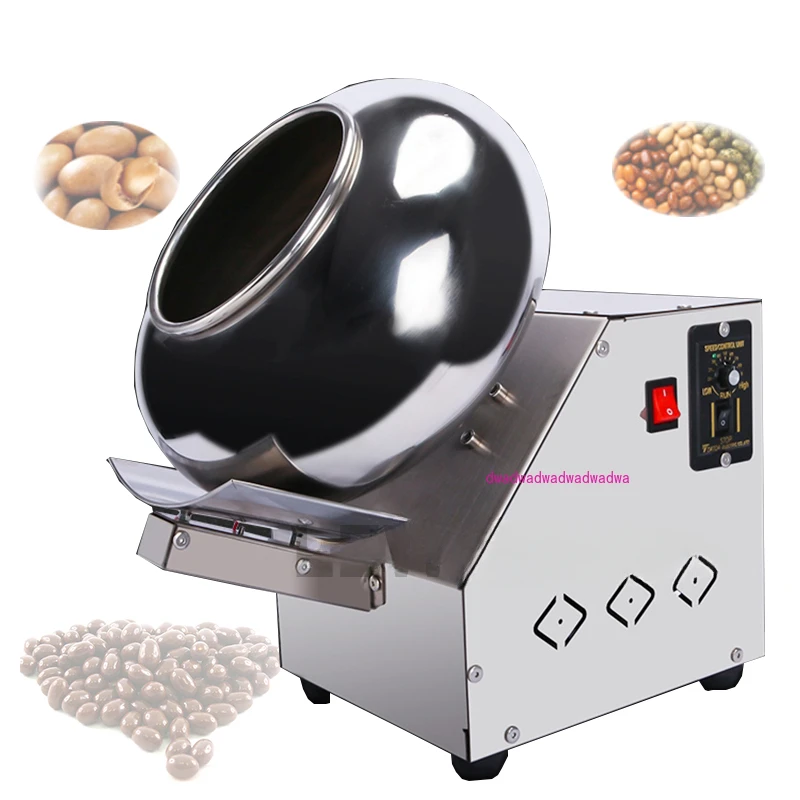 Chocolate Coating Pan Sugar Polishing Candy Snack Making Machines For Nuts Peanuts Sugar Candy Coating Machine