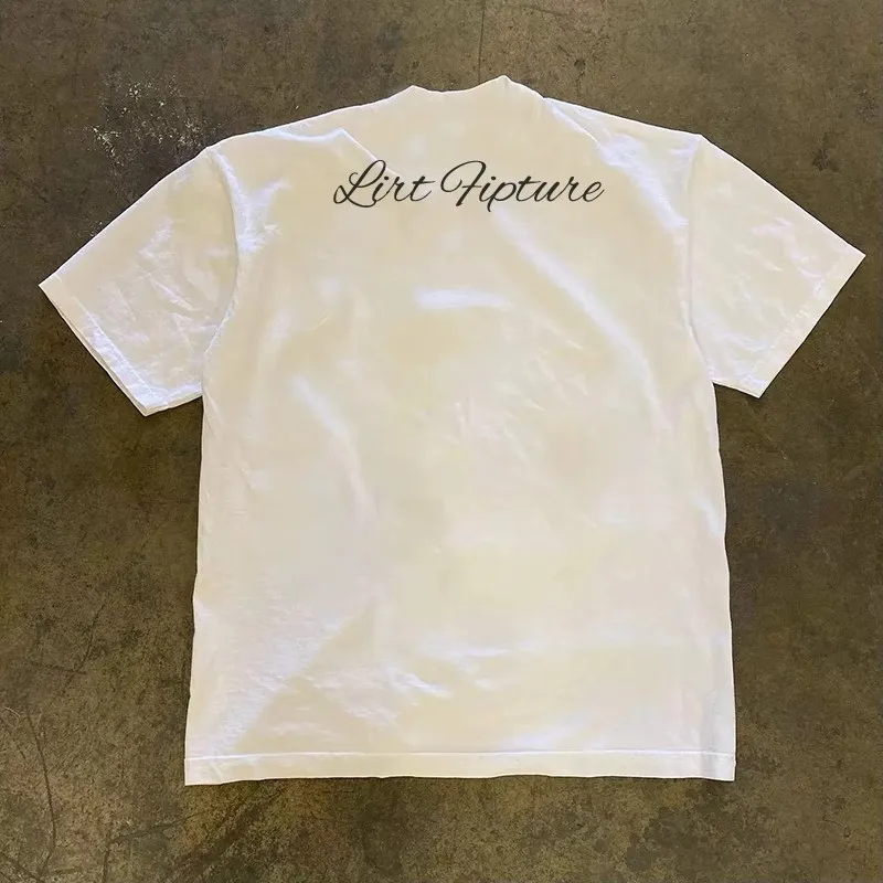 純綿ダブルスレッド-3a260g-半袖ルーズフィットtシャツ-メンズ＆レディース-カジュアルアメリカンレトロスタイル