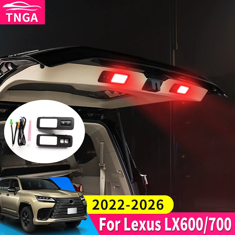 For Lexus LX600 LX700h 2022‑2026 Trunk Warning Light Safety Lamp Bright Illumination Energy‑Saving Interior Accessories