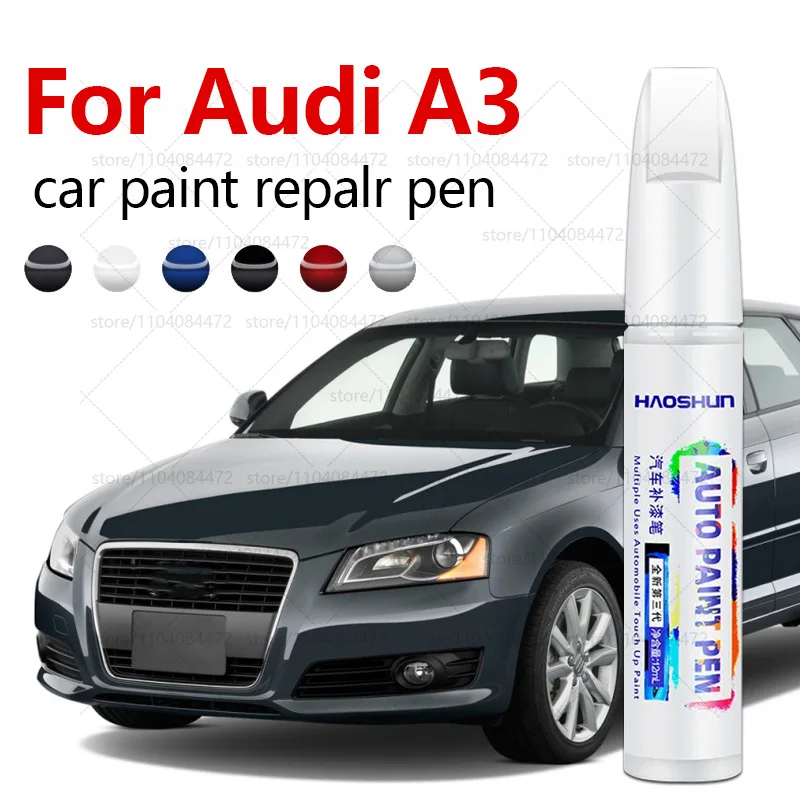 

Ручка для ремонта автомобильной краски для AUDI A3 1996-2025 гг., аксессуары для ремонта царапин, черный LY9T, белый LY9L, серый LZ7W, зеленый LZ6A