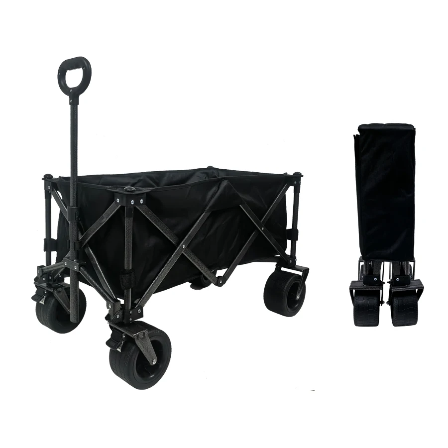 

500lbs Heavy Duty Loading Capacity Gathering Camping Trolley Cart Big Size Outdoor Steel Frame Folding Wagon