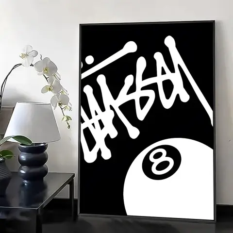 8 best sales काली दीवार कला - №2