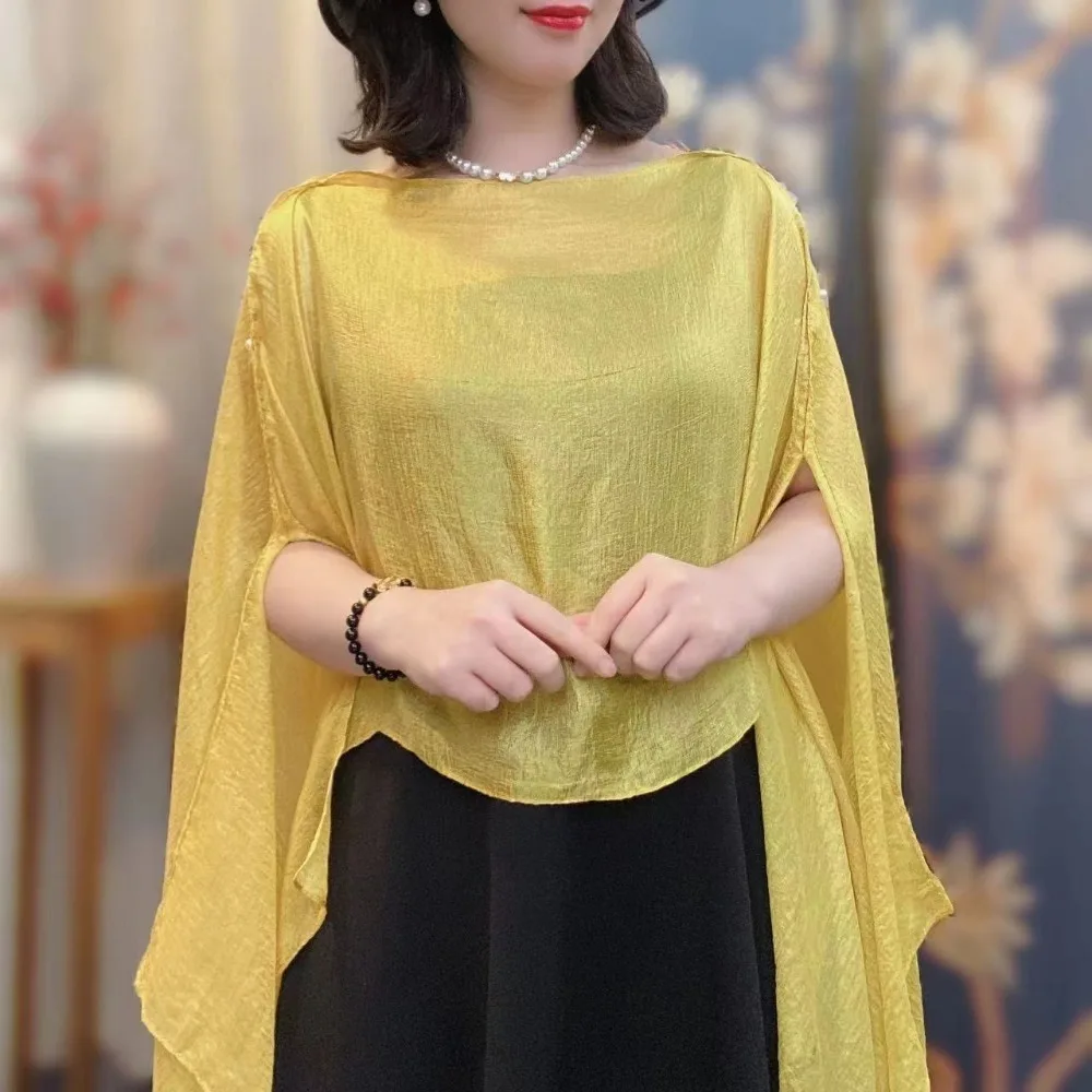 

New Fashion Pure Color Women Shawl Chiffon Coats Jackets Capes Evening Prom Cape Women Girls