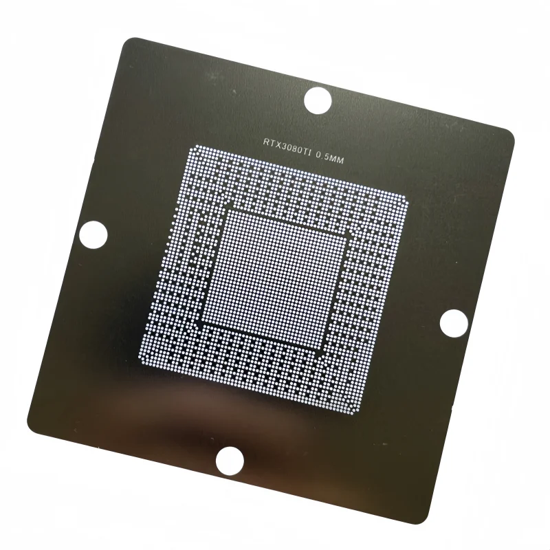Direct heating 90X90 RTX3080 RTX3090 for RTX A5000 A6000 GA102-890-A1 GA102-350-A1 GA102-220-A1 GA102 BGA GUP Reballing Stencil